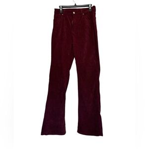 Trending Vintage Black Cherry Maroon wine holiday Corduroy pants size L